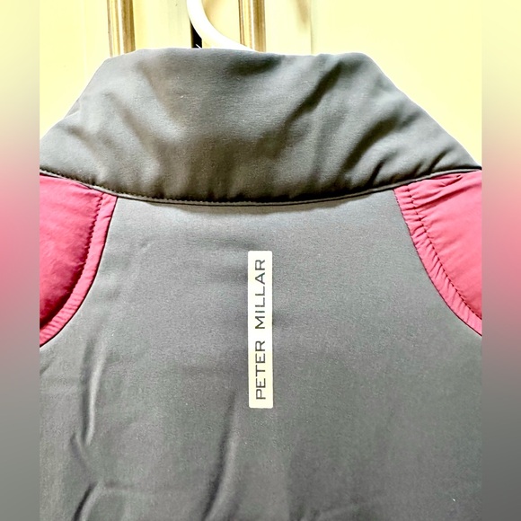 Peter Millar Burgundy and Gray Puffer Vest-L - Picture 7 of 7